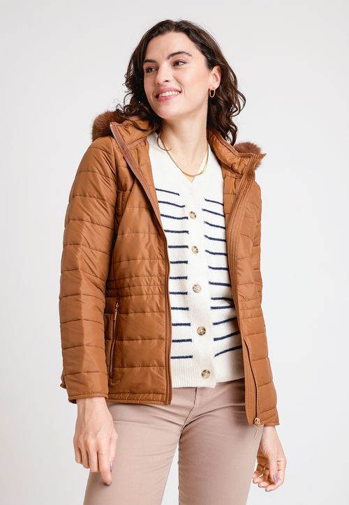 Parka de Mujer Modelo Lorenza Color Tabaco