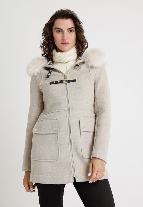 Chaquetón De Mujer Modelo Francis Color Beige