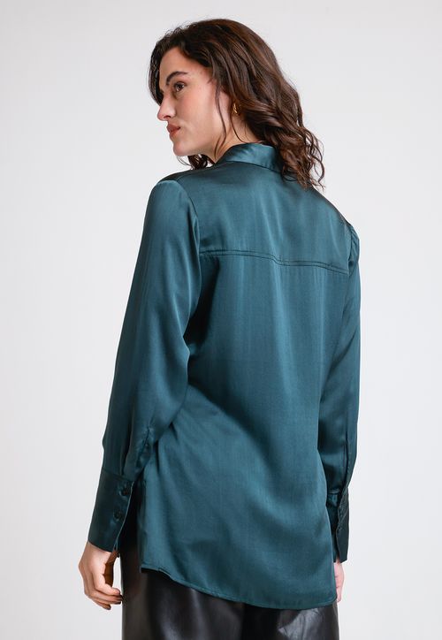 Blusa De Mujer Modelo Paris Color Petroleo