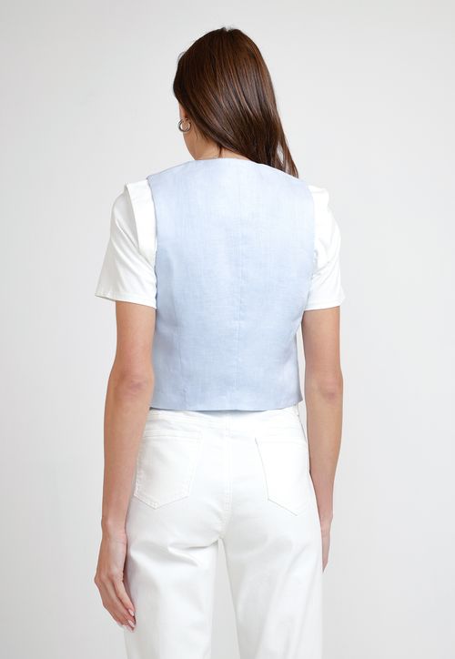 Vest de Mujer Modelo Kari Color Celeste