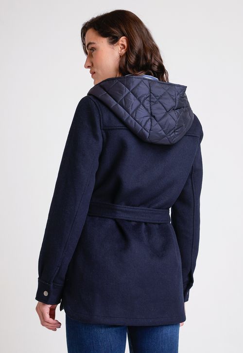 Parka De Mujer Modelo Lana Color Marino