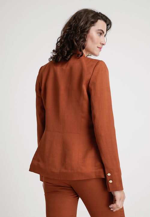 Chaqueta De Mujer Modelo Manari Color Tostado