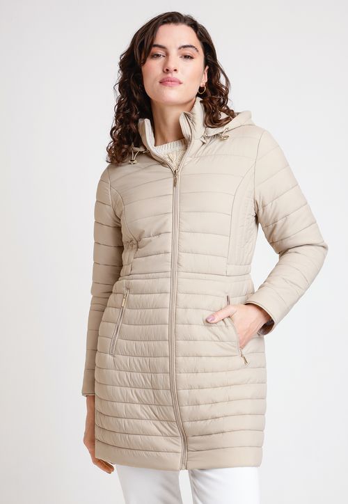 Parka De Mujer Modelo Jolie Color Beige