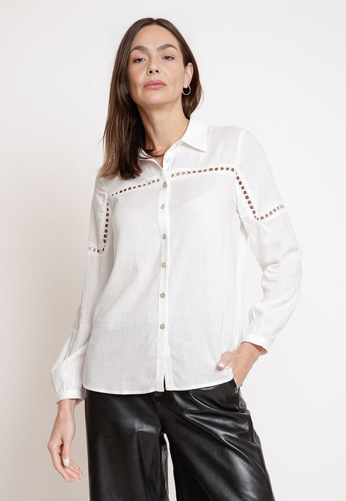Blusa de Mujer Modelo Tabita Color Crudo