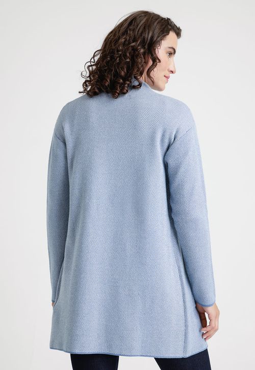 Tejido De Mujer Modelo Cara Color Celeste