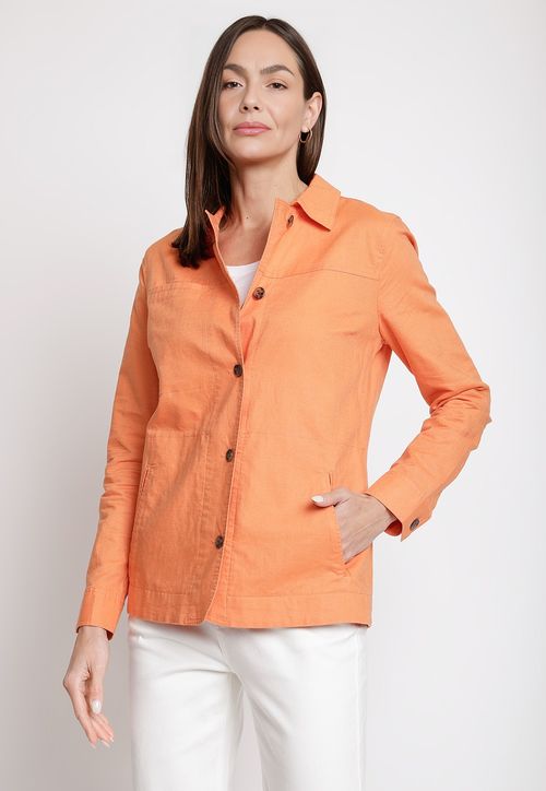 Sobrecamisa de Mujer Modelo Astazú Color Damasco