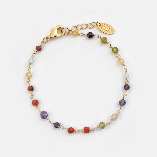 Pulsera Blanca Dorado