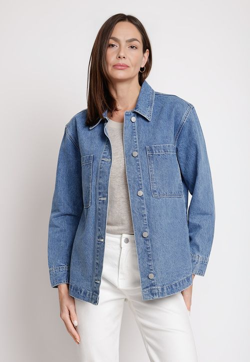 Chaqueta de Mujer Modelo Melissa Color Celeste