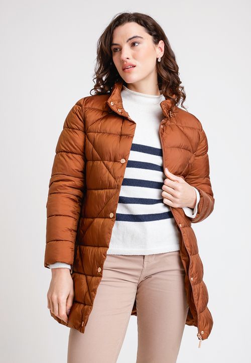 Parka De Mujer Modelo Dune Color Tabaco