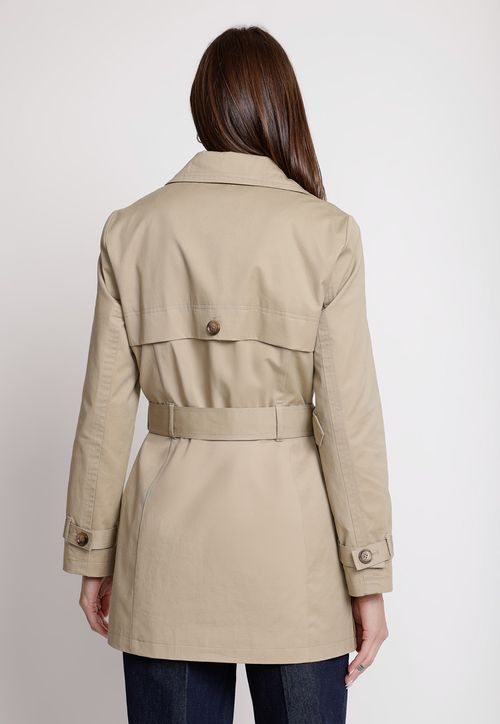 Trench de Mujer Modelo Azurita Color Beige