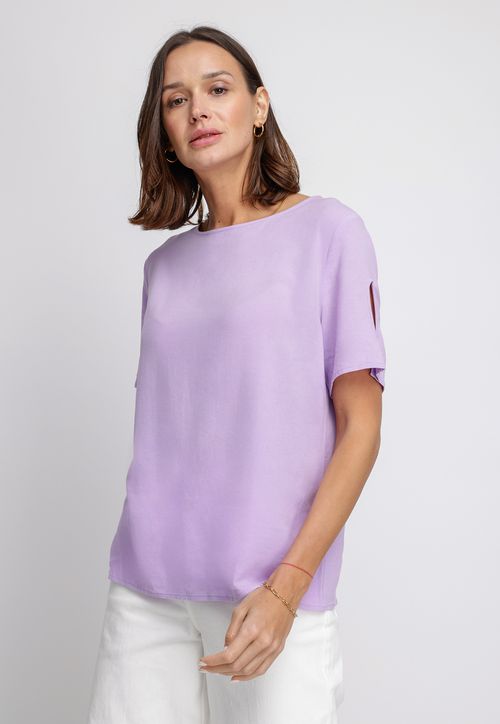 Blusa De Mujer Garza Lila