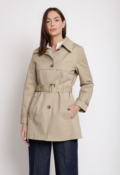 Trench de Mujer Modelo Azurita Color Beige