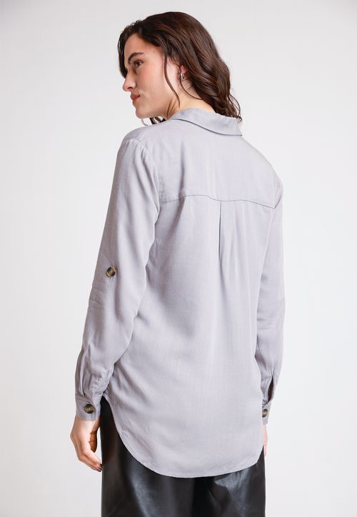 Blusa De Mujer Modelo Bromelia24 Color Gris