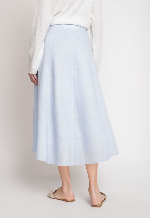 Falda de Mujer Modelo Eleonor Color Celeste
