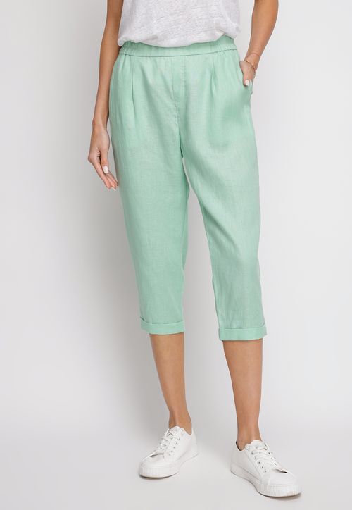 Pantalón De Mujer Clara Capri Verde