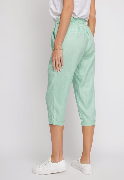 Pantalón De Mujer Clara Capri Verde