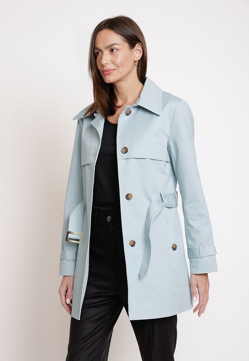 Trench de Mujer Modelo Azurita Color Menta