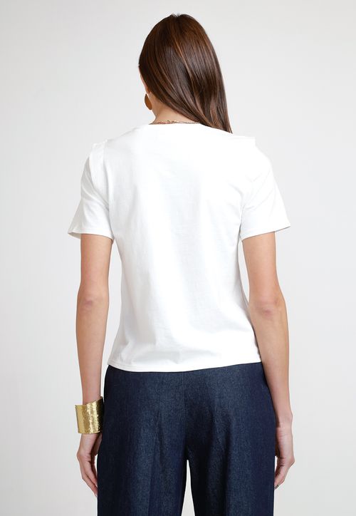 Polera de Mujer Modelo Hande Color Blanco