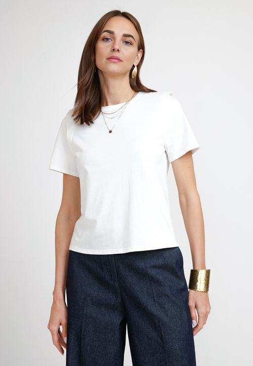 Polera de Mujer Modelo Hande Color Blanco