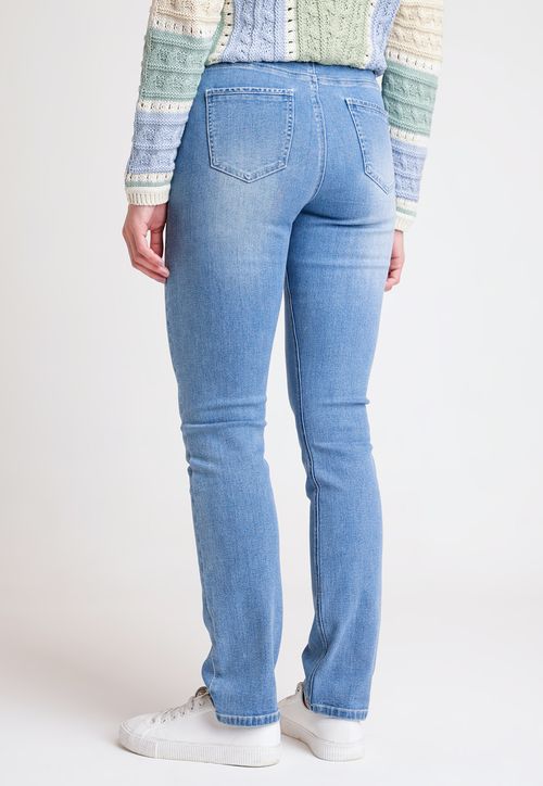 Jeans de Mujer Modelo Charlot Color Celeste