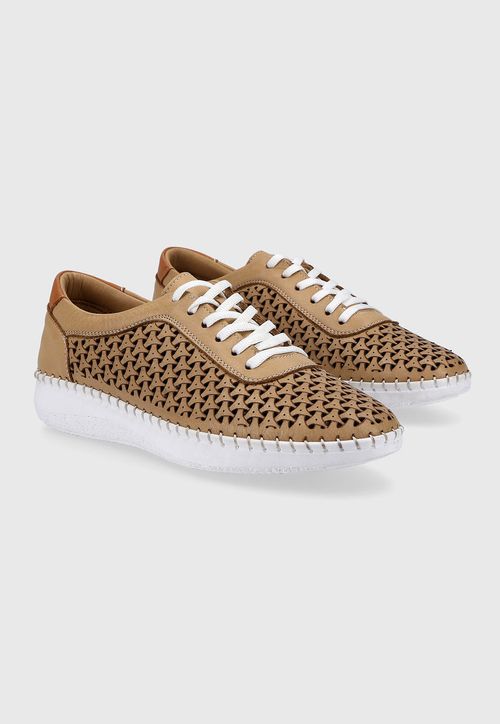 Zapatilla Calada Camel