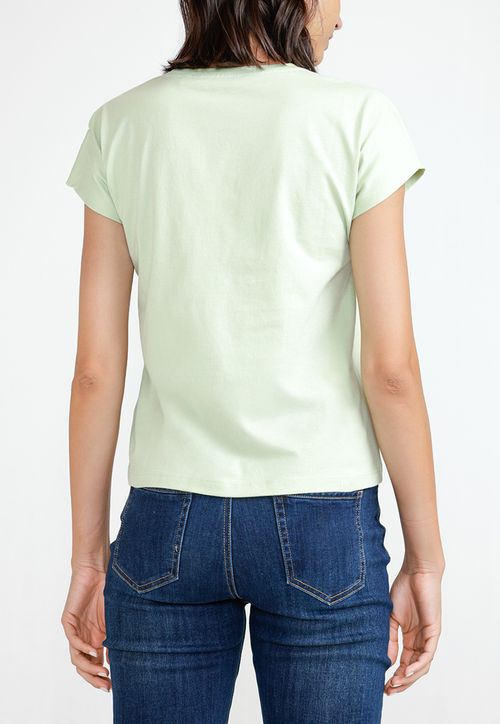 Polera Mujer Algodón Peruano Verde