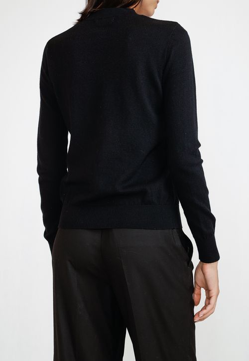 Sweater Mujer Algodón Negro