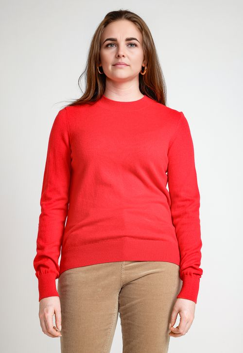 Sweater Mujer Algodón Rojo