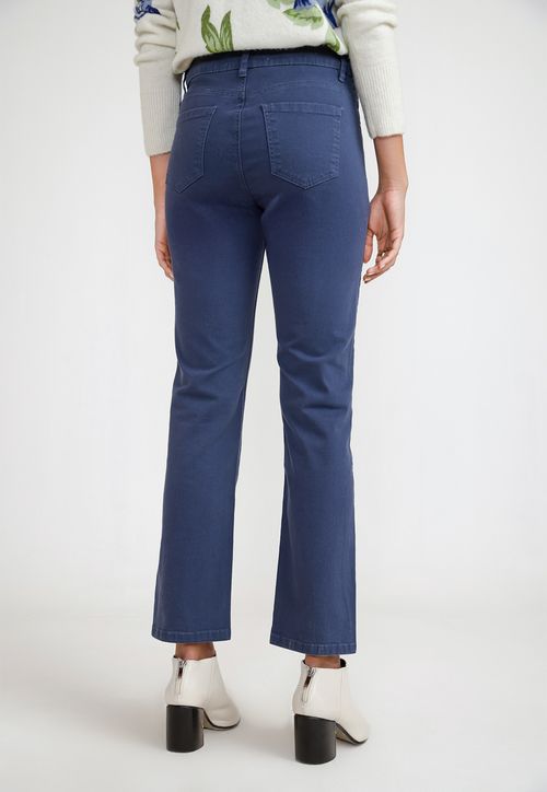 Pantalón Básico Mujer Algodón Peruano Marino