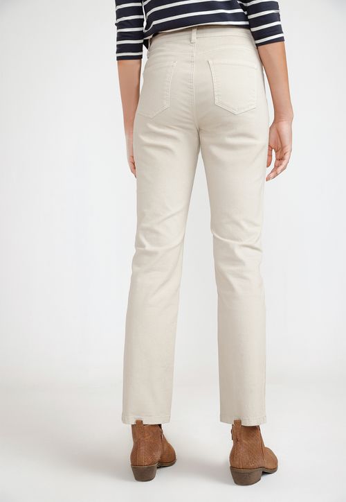 Pantalón Básico Mujer Algodón Peruano Beige