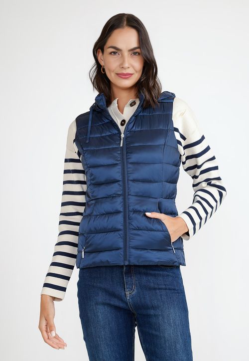 Parka Mujer Sin Mangas Serena Marino