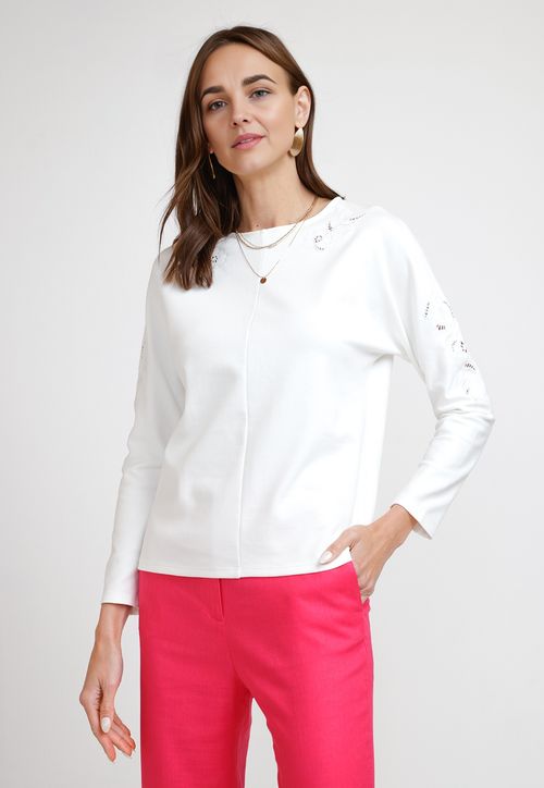 Polera de Mujer Modelo Geranio Color Blanco