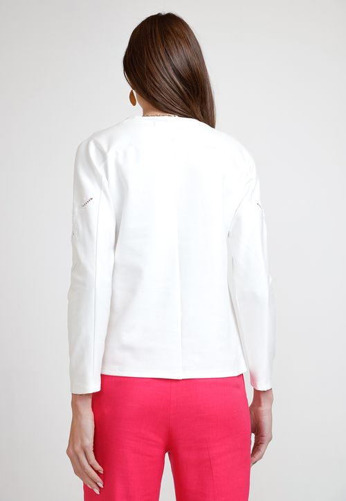 Polera de Mujer Modelo Geranio Color Blanco