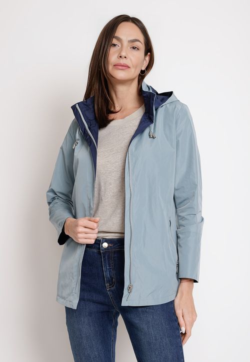 Chaqueta de Mujer Reversible Modelo Eva Color Celeste
