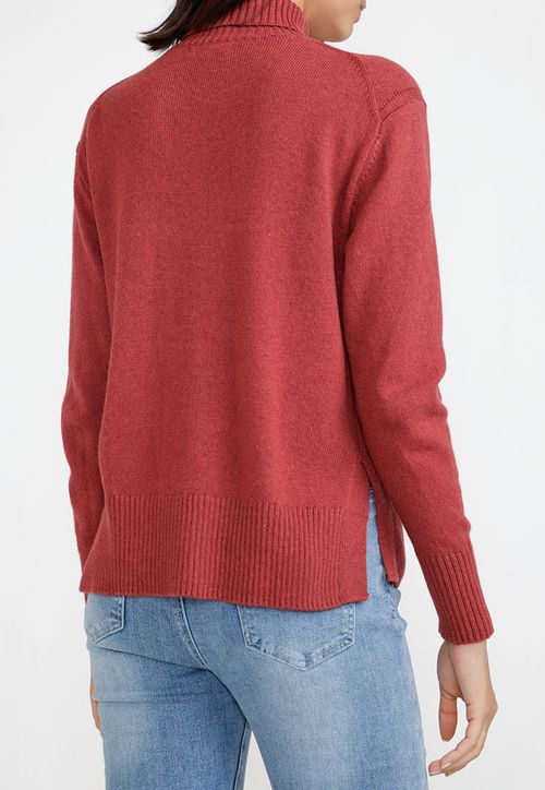 Sweater Mujer Lana Naranjo