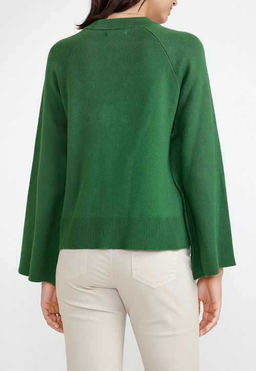 Sweater Algodón Mujer Verde