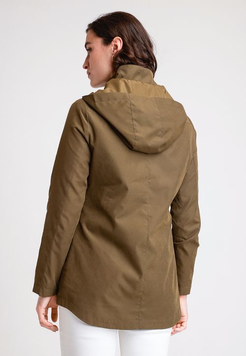 Impermeable de Mujer Modelo Bao Color Verde Musgo