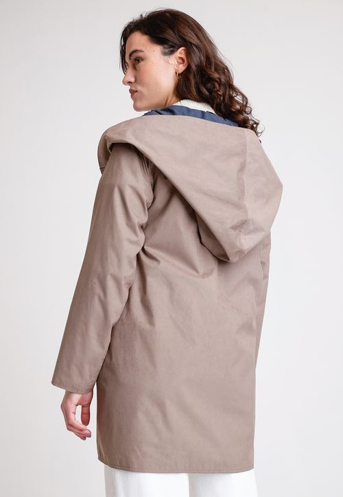Impermeable De Mujer Modelo Salermo Color Taupe