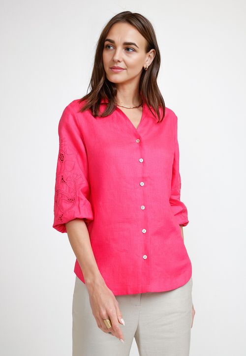 Blusa de Mujer Modelo Belén Color Fucsia