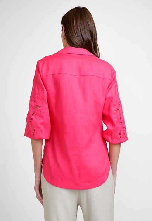 Blusa de Mujer Modelo Belén Color Fucsia
