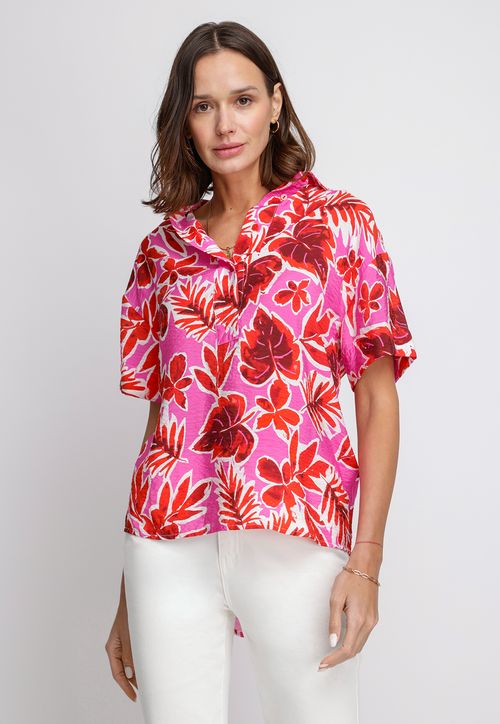 Blusa De Mujer Verbena Fucsia