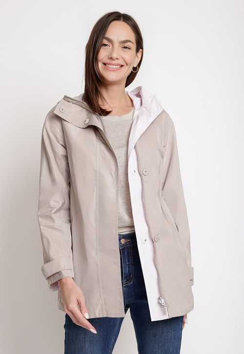 Chaqueta de Mujer Reversible Modelo Tara Color Beige