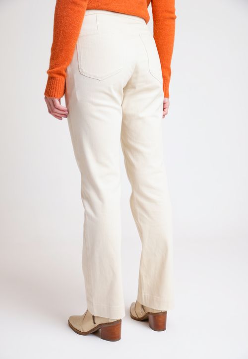 Pantalón De Mujer Modelo Milán Color Crudo