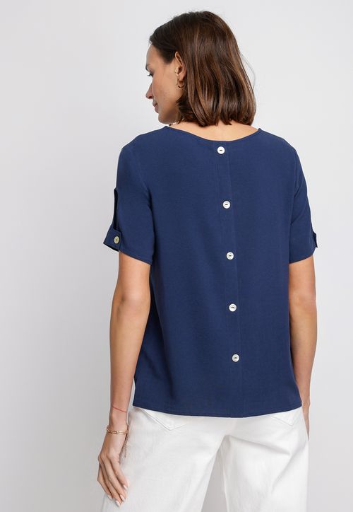 Blusa De Mujer Garza Marino