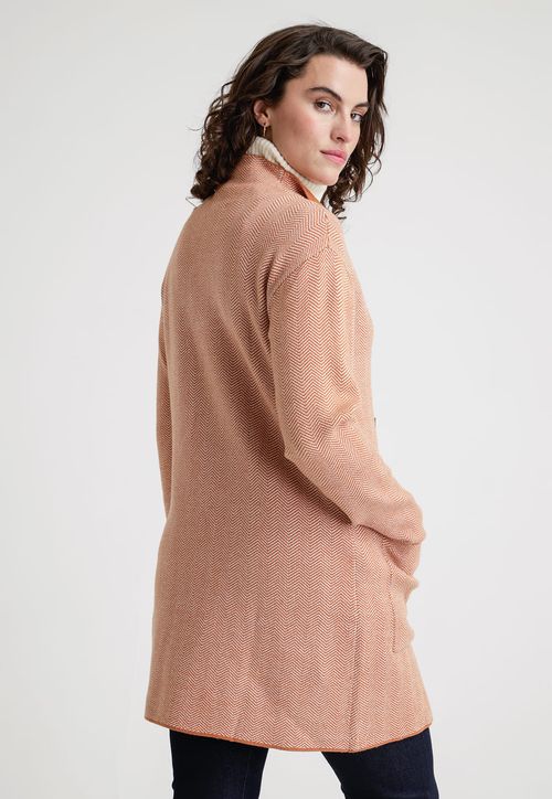 Tejido De Mujer Modelo Cara Color Oxido