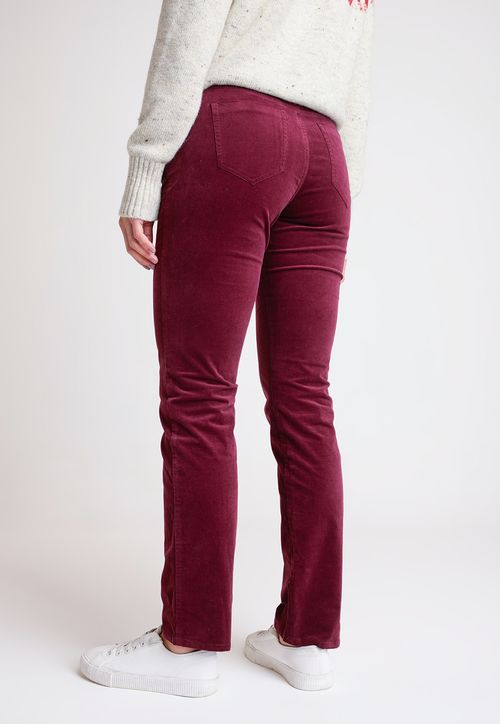 Pantalón De Mujer Modelo Essam Color Burdeo