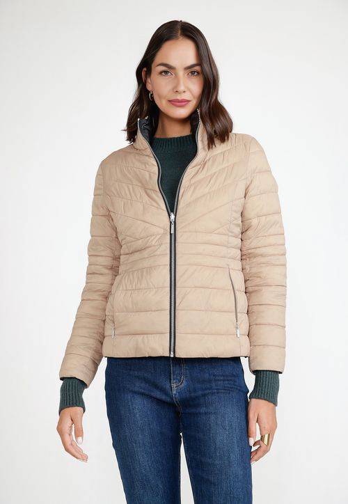 Parka Reversible Mujer Poliéster Negro