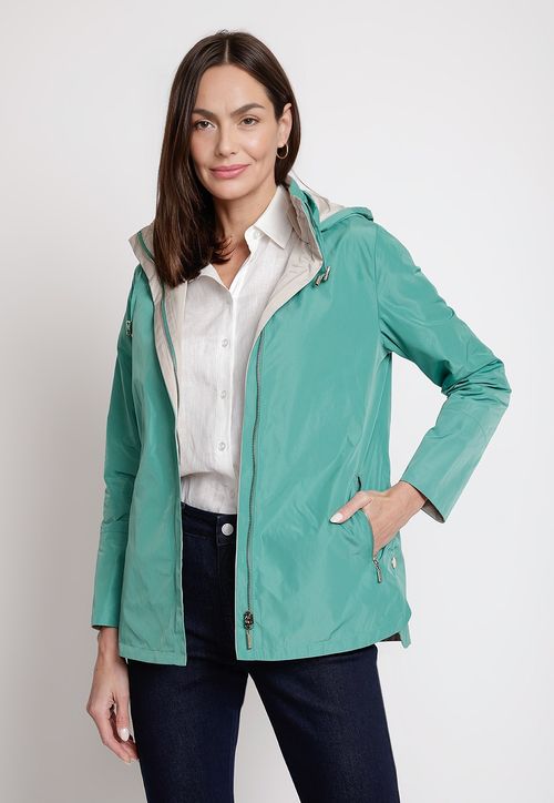 Chaqueta de Mujer Reversible Modelo Eva Color Verde