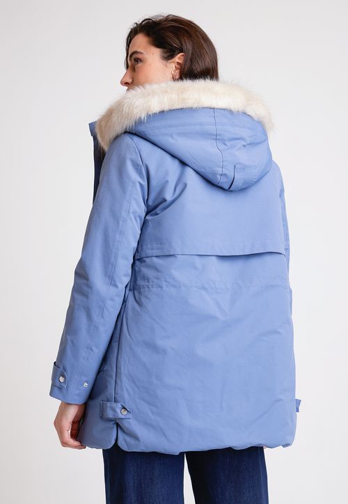 Parka De Mujer Modelo Belisa Color Celeste