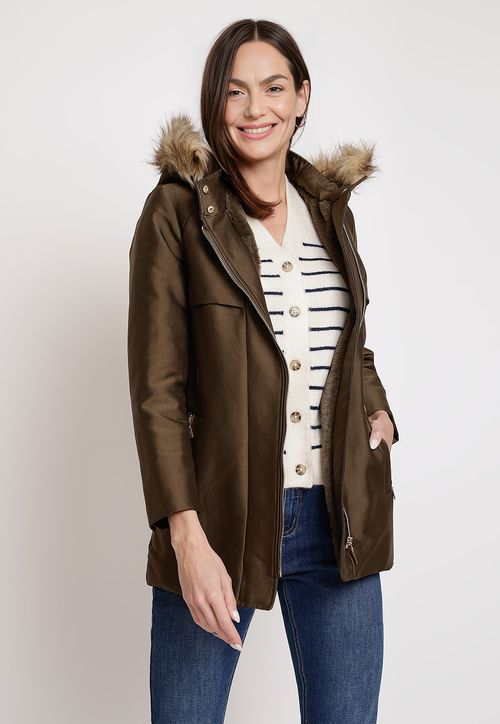 Parka de Mujer Modelo Sabrina Color Verde